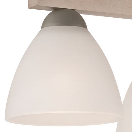 Kiinteä kattokruunu ADRIANO 3xE27/60W/230V pyökki - FSC sertifioitu