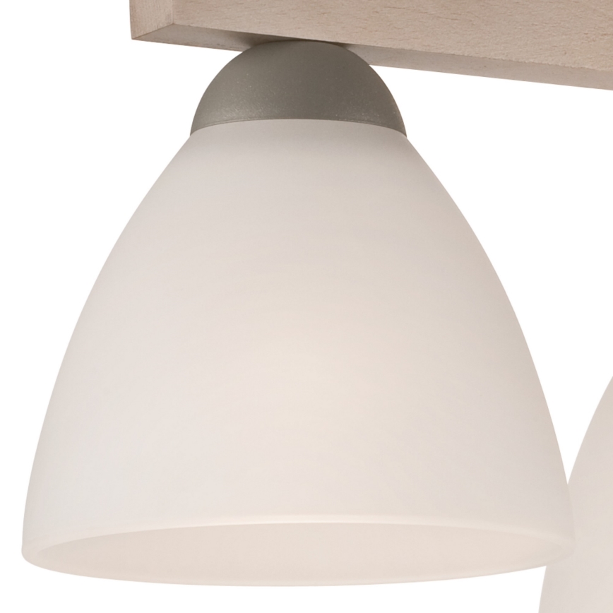 Kiinteä kattokruunu ADRIANO 3xE27/60W/230V pyökki - FSC sertifioitu