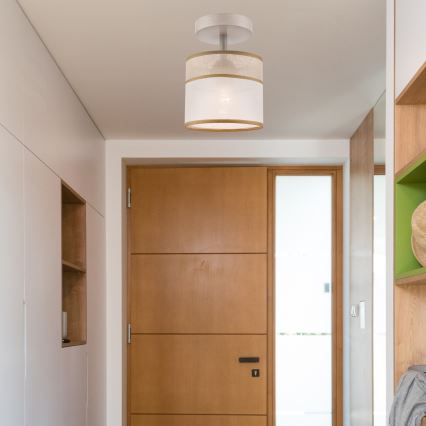 Kiinteä kattokruunu ANDREA 1xE27/60W/230V pyökki - FSC sertifioitu