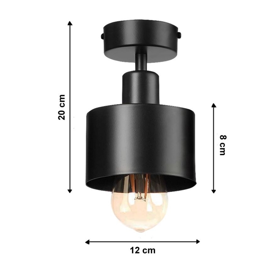 Kiinteä kattokruunu BODO 1xE27/60W/230V