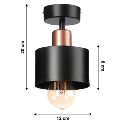 Kiinteä kattokruunu BODO 1xE27/60W/230V