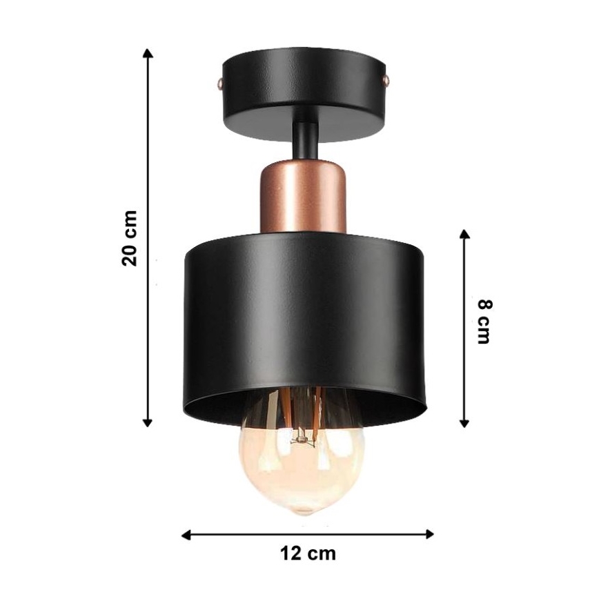 Kiinteä kattokruunu BODO 1xE27/60W/230V