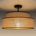 Kiinteä kattokruunu BOHO 1xE27/60W/230V beige