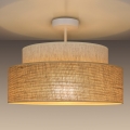 Kiinteä kattokruunu BOHO 1xE27/60W/230V kerma/beige