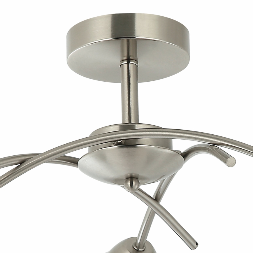 Kiinteä kattokruunu DONNA 3xE27/60W/230V nikkeli