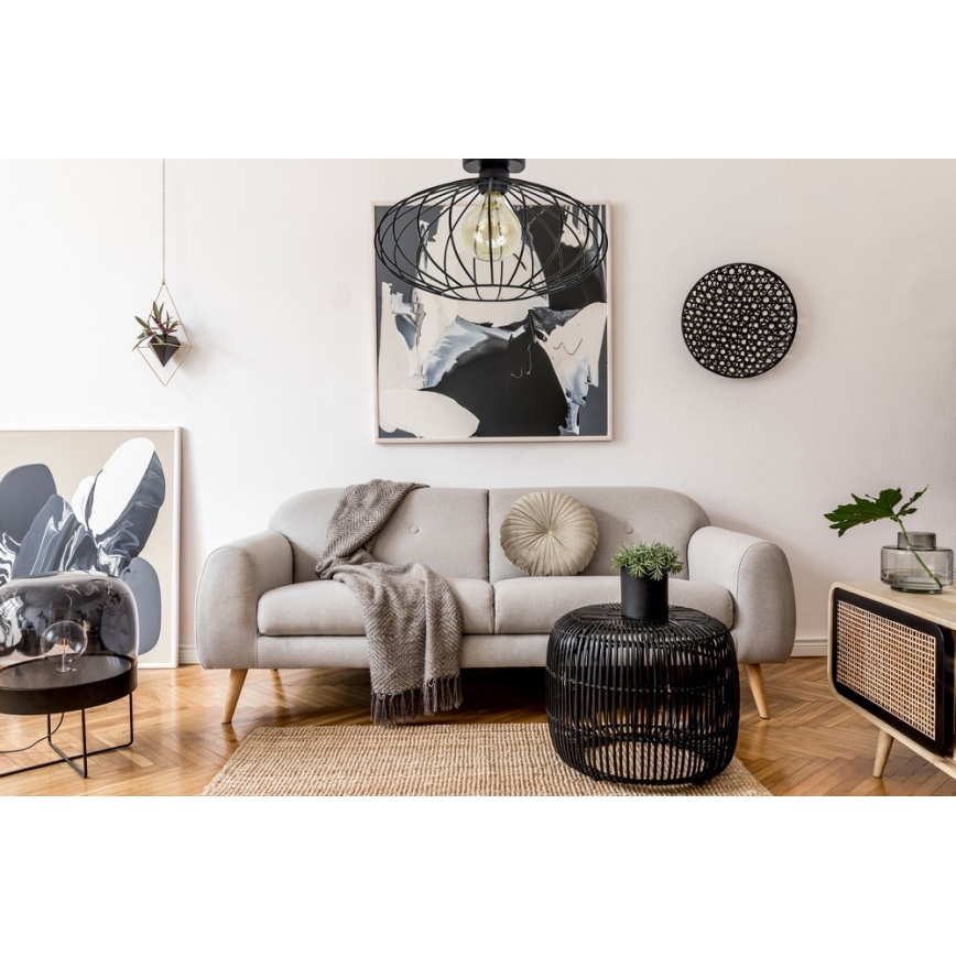 Kiinteä kattokruunu EARTH L 1xE27/60W/230V