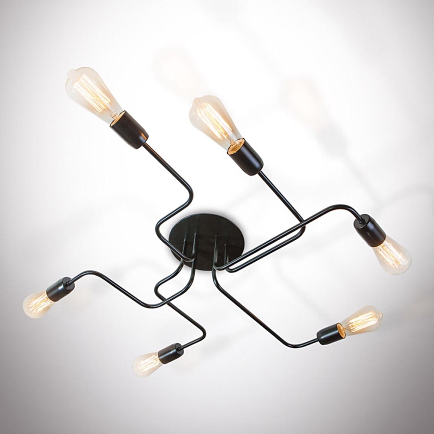 Kiinteä kattokruunu ELECTRICO 6xE27/40W/230V 76 cm
