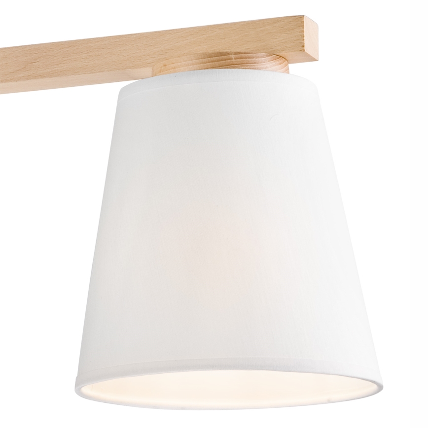 Kiinteä kattokruunu ELLIE 3xE27/60W/230V pyökki - FSC sertifioitu