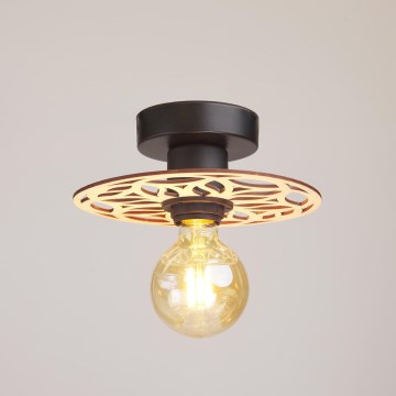 Kiinteä kattokruunu FALCO 1xE27/60W/230V halkaisija 20 cm beige