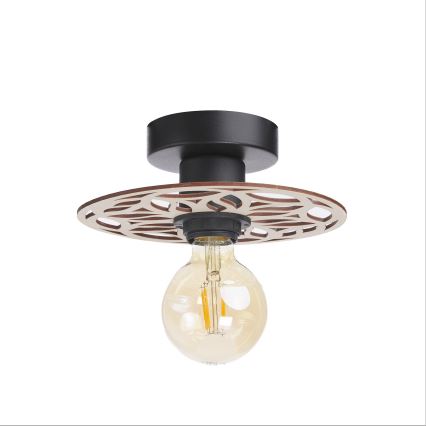Kiinteä kattokruunu FALCO 1xE27/60W/230V halkaisija 20 cm beige