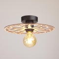 Kiinteä kattokruunu FALCO 1xE27/60W/230V halkaisija 30 cm beige