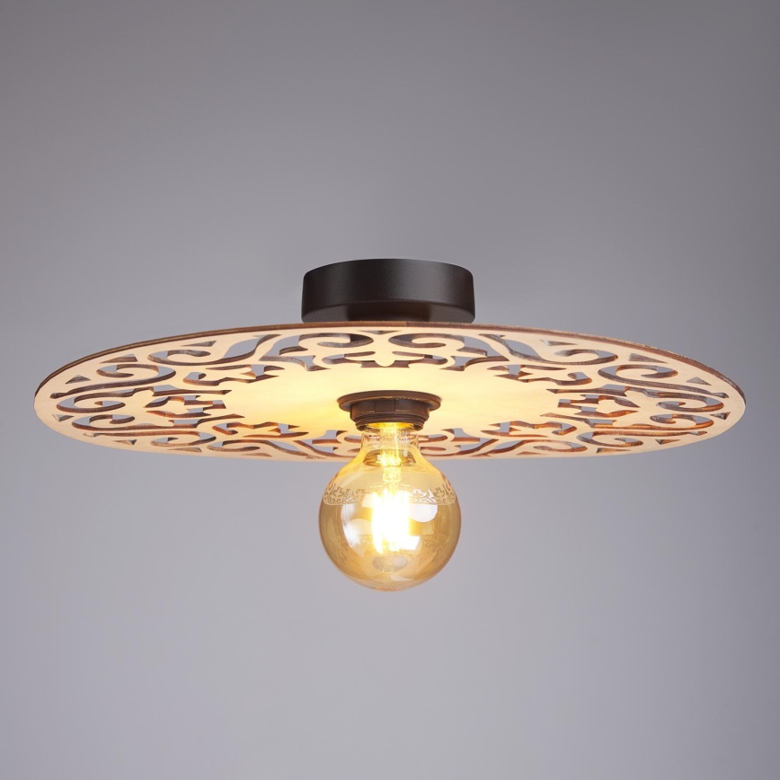Kiinteä kattokruunu FALCO 1xE27/60W/230V halkaisija 40 cm beige