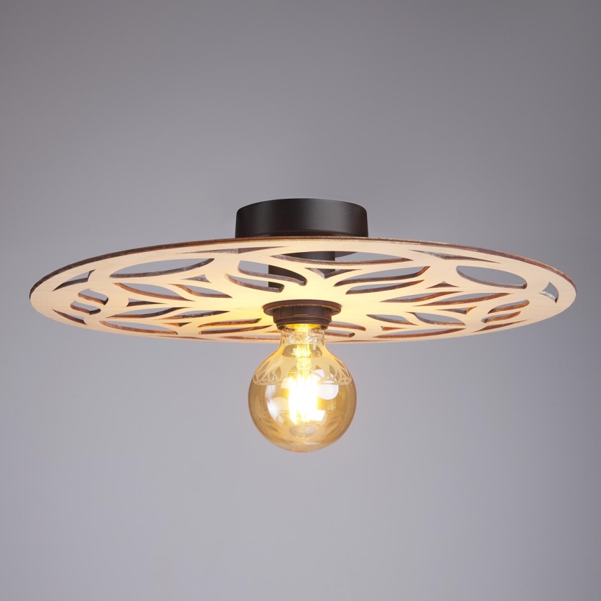 Kiinteä kattokruunu FALCO 1xE27/60W/230V halkaisija 40 cm beige