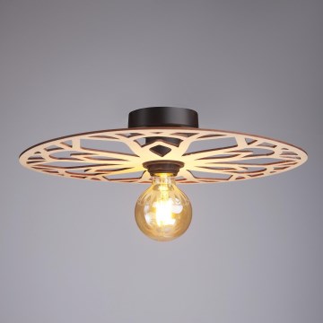 Kiinteä kattokruunu FALCO 1xE27/60W/230V halkaisija 40 cm beige