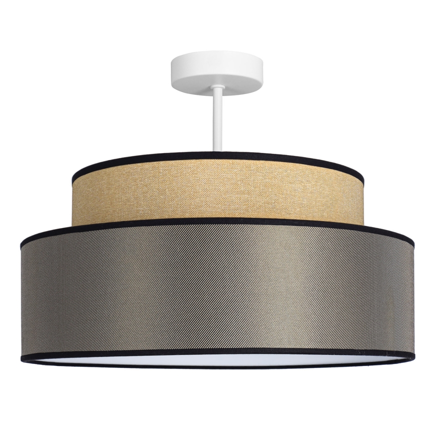 Kiinteä kattokruunu GRACE 1xE27/60W/230V beige/ruskea