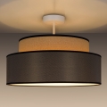 Kiinteä kattokruunu GRACE 1xE27/60W/230V halkaisija 40 cm beige/ruskea