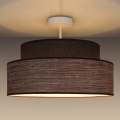 Kiinteä kattokruunu GRACE 1xE27/60W/230V halkaisija 40 cm ruskea/beige