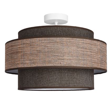 Kiinteä kattokruunu GRACE 1xE27/60W/230V halkaisija 40 cm ruskea/beige