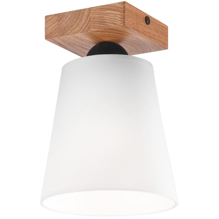 Kiinteä kattokruunu LULA 1xE27/60W/230V tammi