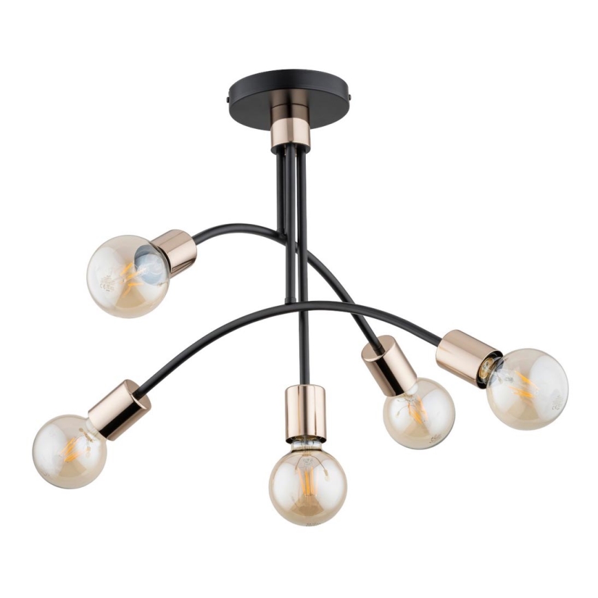 Kiinteä kattokruunu LUSCO 5xE27/60W/230V