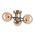 Kiinteä kattokruunu MALENA 3xE14/5W/230V beige