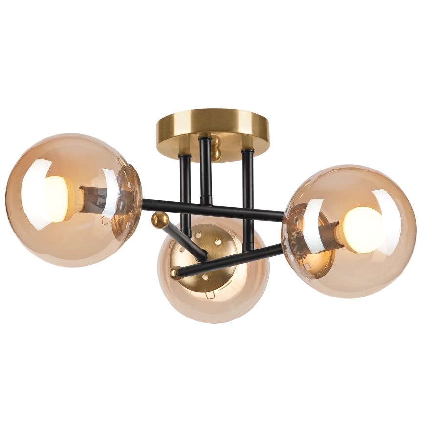 Kiinteä kattokruunu MALENA 3xE14/5W/230V beige
