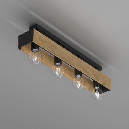 Kiinteä kattokruunu MILUZA 4xE27/15W/230V