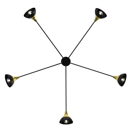 Kiinteä kattokruunu NERGIS 5xE27/60W/230V