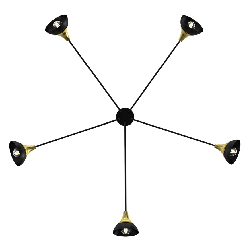 Kiinteä kattokruunu NERGIS 5xE27/60W/230V