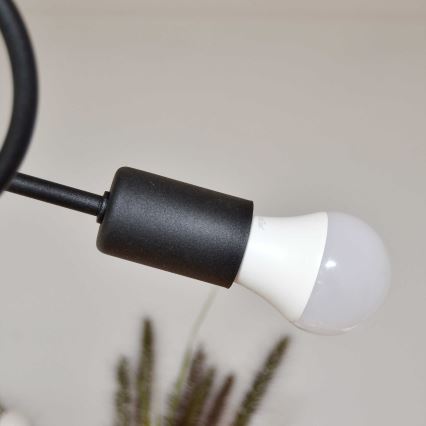 Kiinteä kattokruunu OXFORD 4xE27/15W/230V musta/vihreä