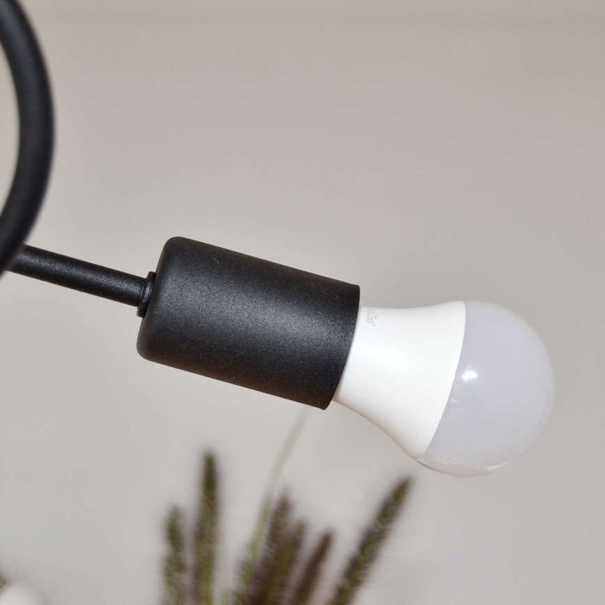 Kiinteä kattokruunu OXFORD 4xE27/15W/230V musta/vihreä