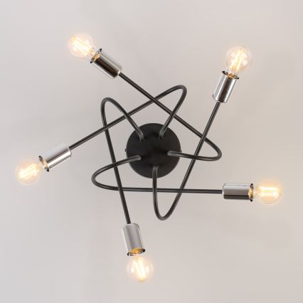 Kiinteä kattokruunu OXFORD 5xE27/15W/230V
