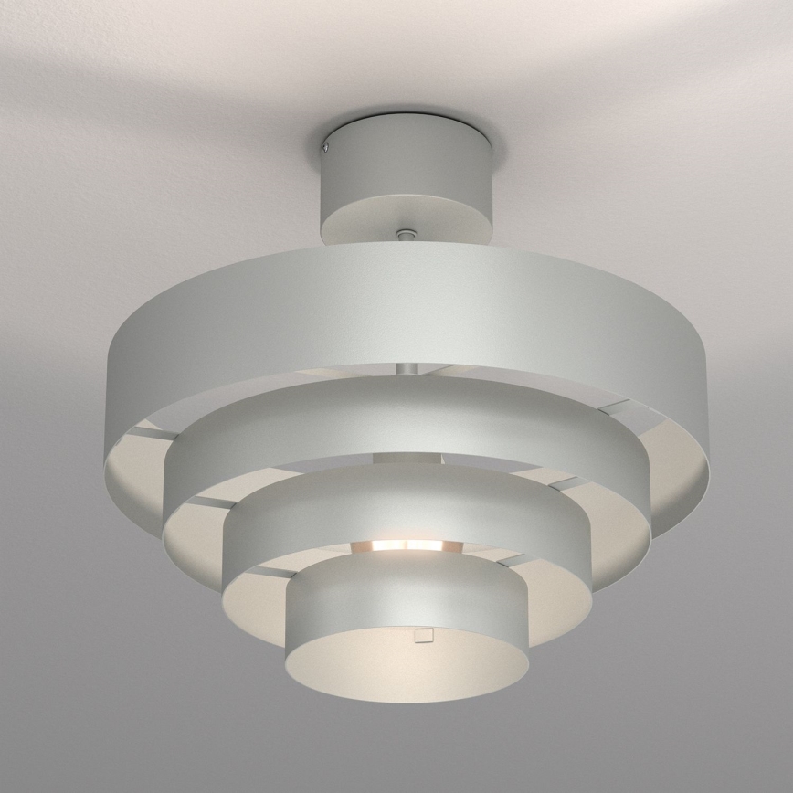 Kiinteä kattokruunu RINGS 1xE27/15W/230V kiiltävä kromi