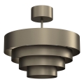 Kiinteä kattokruunu RINGS 1xE27/15W/230V messinki