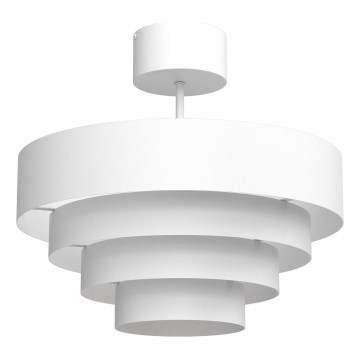Kiinteä kattokruunu RINGS 1xE27/15W/230V valkoinen