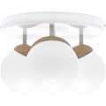 Kiinteä kattokruunu SFERA WOOD 3xE14/40W/230V