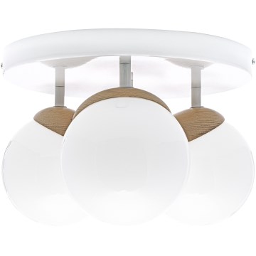Kiinteä kattokruunu SFERA WOOD 3xE14/40W/230V