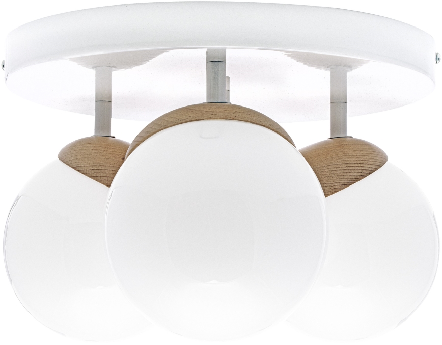 Kiinteä kattokruunu SFERA WOOD 3xE14/40W/230V