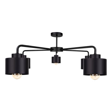 Kiinteä kattokruunu SIMPLY BLACK 5xE27/60W/230V