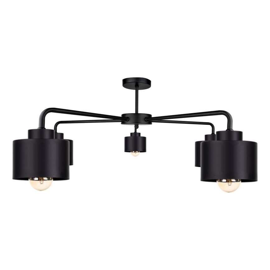 Kiinteä kattokruunu SIMPLY BLACK 5xE27/60W/230V