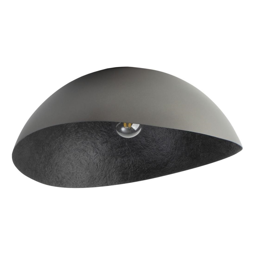 Kiinteä kattokruunu SOLARIS 1xE27/60W/230V halkaisija 69 cm hopea/musta