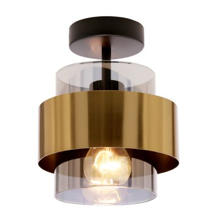 Kiinteä kattokruunu SPIEGA 1xE27/60W/230V kulta/musta