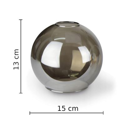 Kiinteä kattokruunu STAR 5xE27/60W/230V musta/savuinen musta