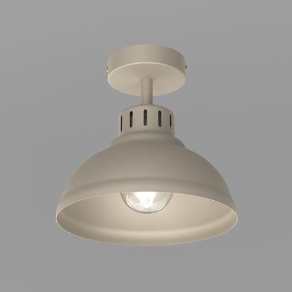 Kiinteä kattokruunu SVEN 1xE27/15W/230V beige