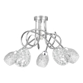 Kiinteä kattokruunu TWIST CRYSTAL 5xE14/40W/230V