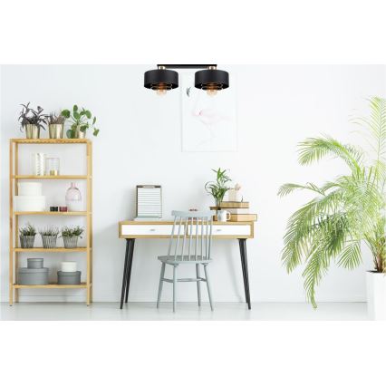 Kiinteä kattokruunu VEST 2xE27/60W/230V