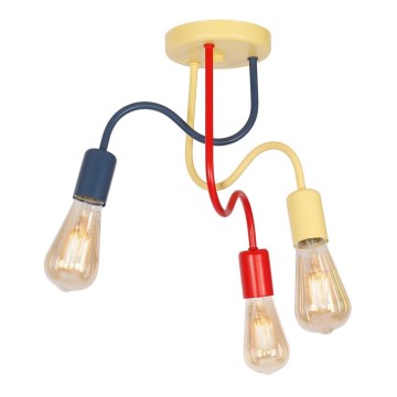 Kiinteä lasten kattokruunu DOW 3xE27/60W/230V