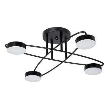 Kiinteä LED-kattokruunu 4xLED/7W/230V musta