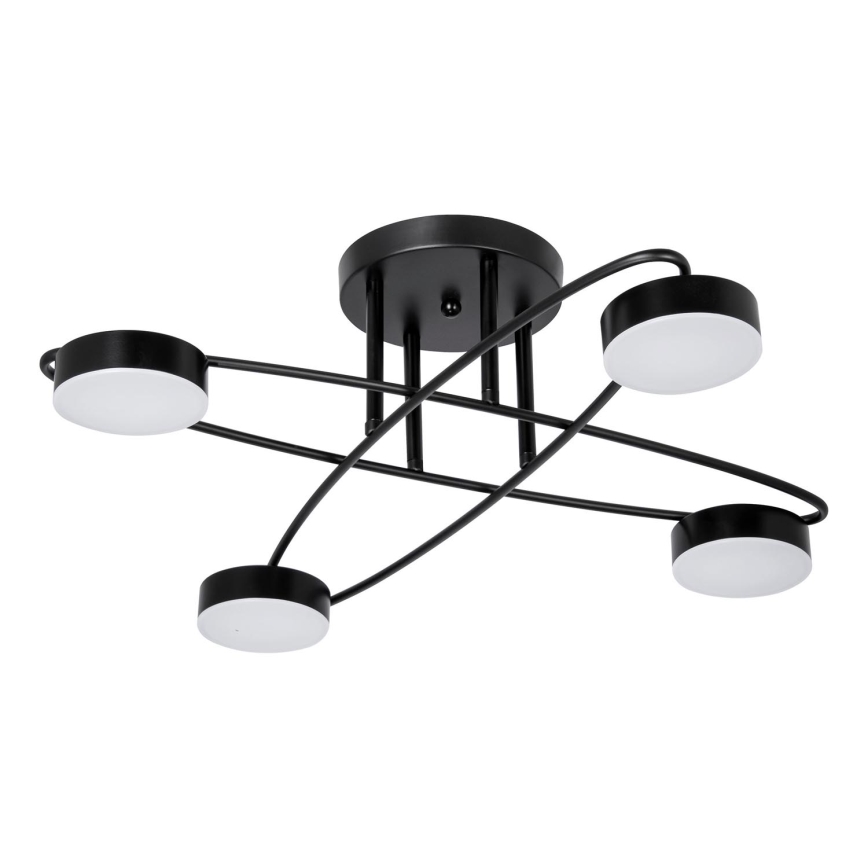 Kiinteä LED-kattokruunu 4xLED/7W/230V musta