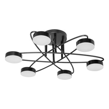 Kiinteä LED-kattokruunu 6xLED/7W/230V musta